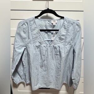 J Crew Light Blue Women's Top NWT